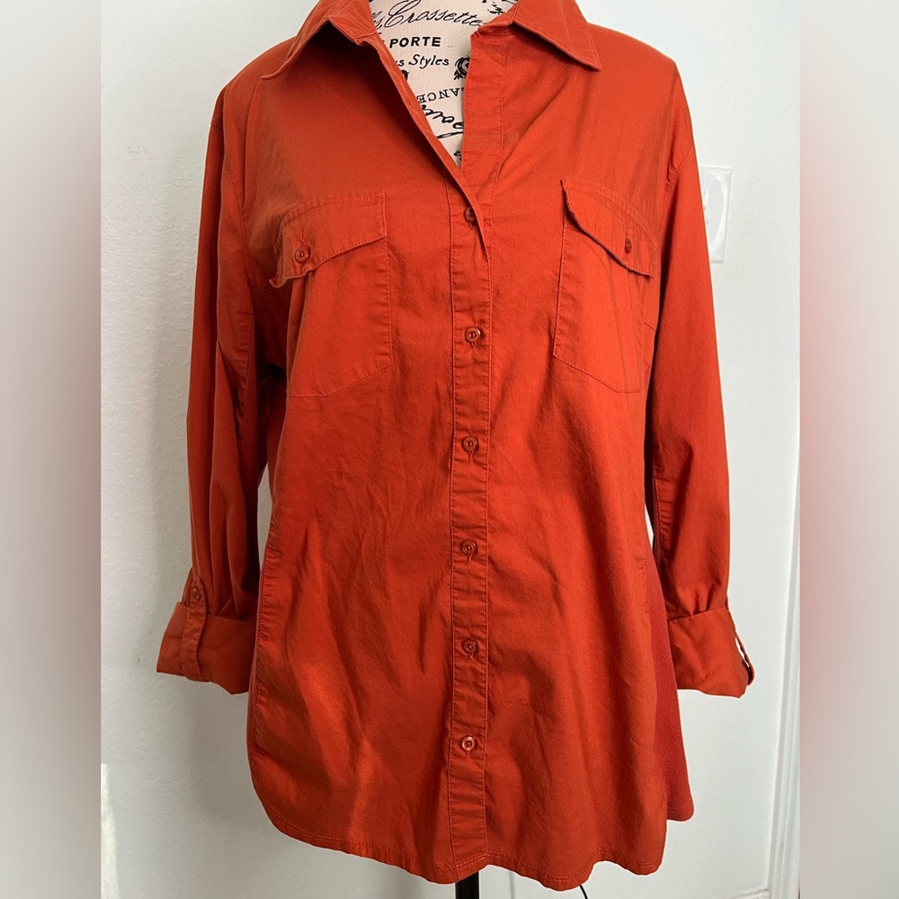 Button Down Orange Dress Shirt 🍊